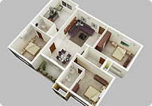 Apartment - Living Room